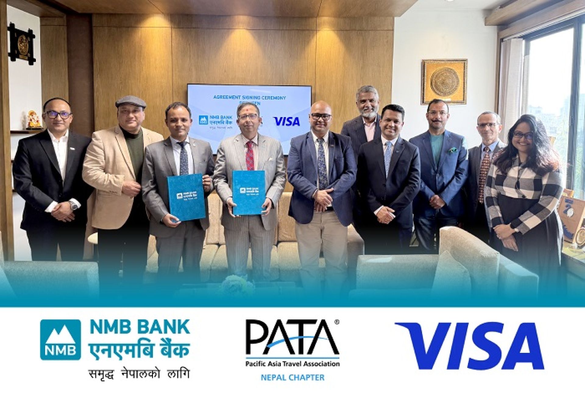 पर्यटनलाई ‘डिजिटल बुस्ट’: एनएमबि बैंकले पाटा र भिसासँगको साझेदारीमा ल्यायो सहज भुक्तानी प्रविधि